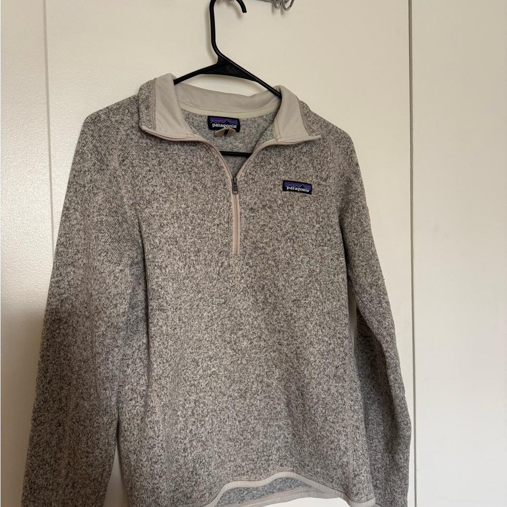 Patagonia Women’s Zip-Up Sweater in Cream